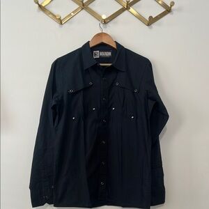 Social Collision Men’s Snap Button Down Shirt